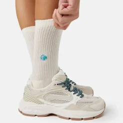 Sélectionné par Fleux Chaussettes brodées Monde > Femme Chaussettes|Chaussettes