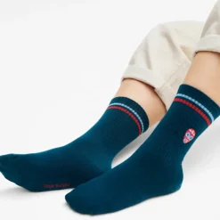 Sélectionné par Fleux Chaussettes brodées Tête de Mort > Femme Chaussettes|Chaussettes