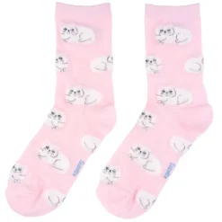 Coucou Suzette Chaussettes Chat Persan - Rose > Femme Mode|Chaussettes
