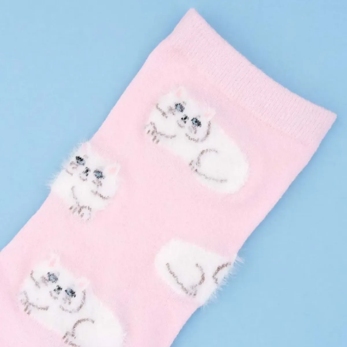 Coucou Suzette Chaussettes Chat Persan - Rose > Femme Mode|Chaussettes