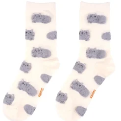 Coucou Suzette Chaussettes Chat Suzette - Blanc > Femme Mode|Chaussettes