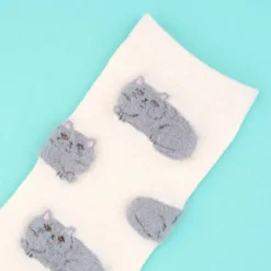 Coucou Suzette Chaussettes Chat Suzette - Blanc > Femme Mode|Chaussettes
