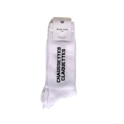 Felicie Aussi Chaussettes Claquettes 40/45 - Blanc > Femme Fabriqué En France|Chaussettes