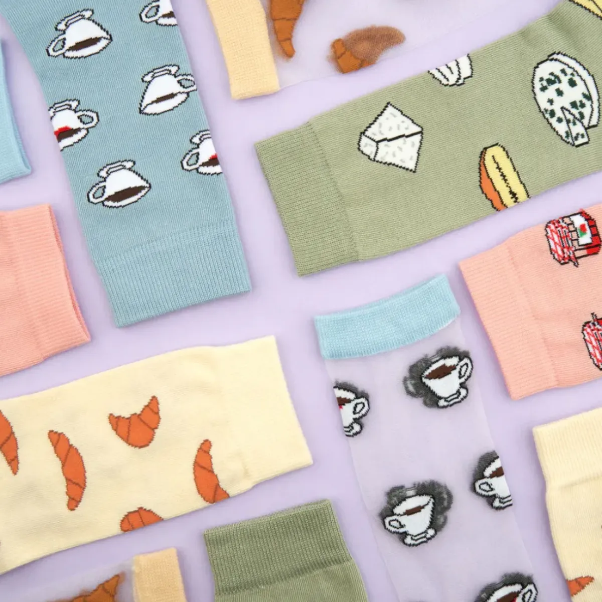 Coucou Suzette Chaussettes Croissant > Femme Fabriqué En France|Chaussettes