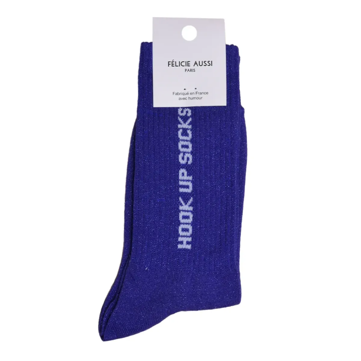 Félicie Aussi Chaussettes Hook Up Socks Paillettes 36/40 - Bleu > Femme Mode|Chaussettes