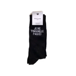 Felicie Aussi Chaussettes Je Ne Travaille Pas Ici 40/45 - Noir > Femme Fabriqué En France|Chaussettes