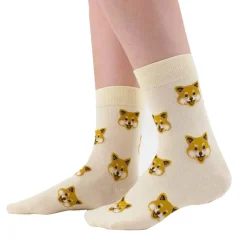 Tites Chaussettes Chaussettes Longues Shiba - Blanc > Femme Chaussettes|Chaussettes