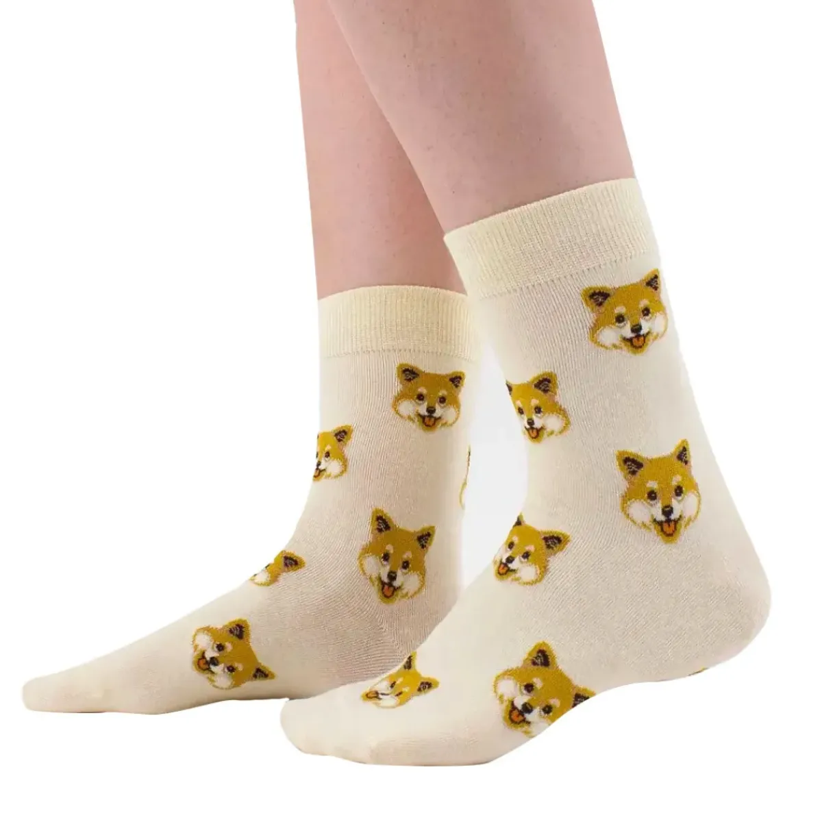 Tites Chaussettes Chaussettes Longues Shiba - Blanc > Femme Chaussettes|Chaussettes