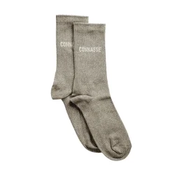 Félicie Aussi Chaussettes Paillettes Connasse 36/40 - Gris > Femme Fabriqué En France|Mode