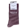 Félicie Aussi Chaussettes Poulette à paillettes 36/40 - Raisin > Femme Mode|Chaussettes
