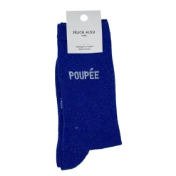 Félicie Aussi Chaussettes Poupée 36/40 - Bleu > Femme Fabriqué En France|Mode