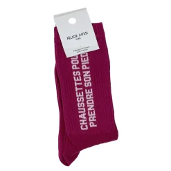 Félicie Aussi Chaussettes Pour Prendre le Pied 36/40 - Framboise > Femme Fabriqué En France|Mode