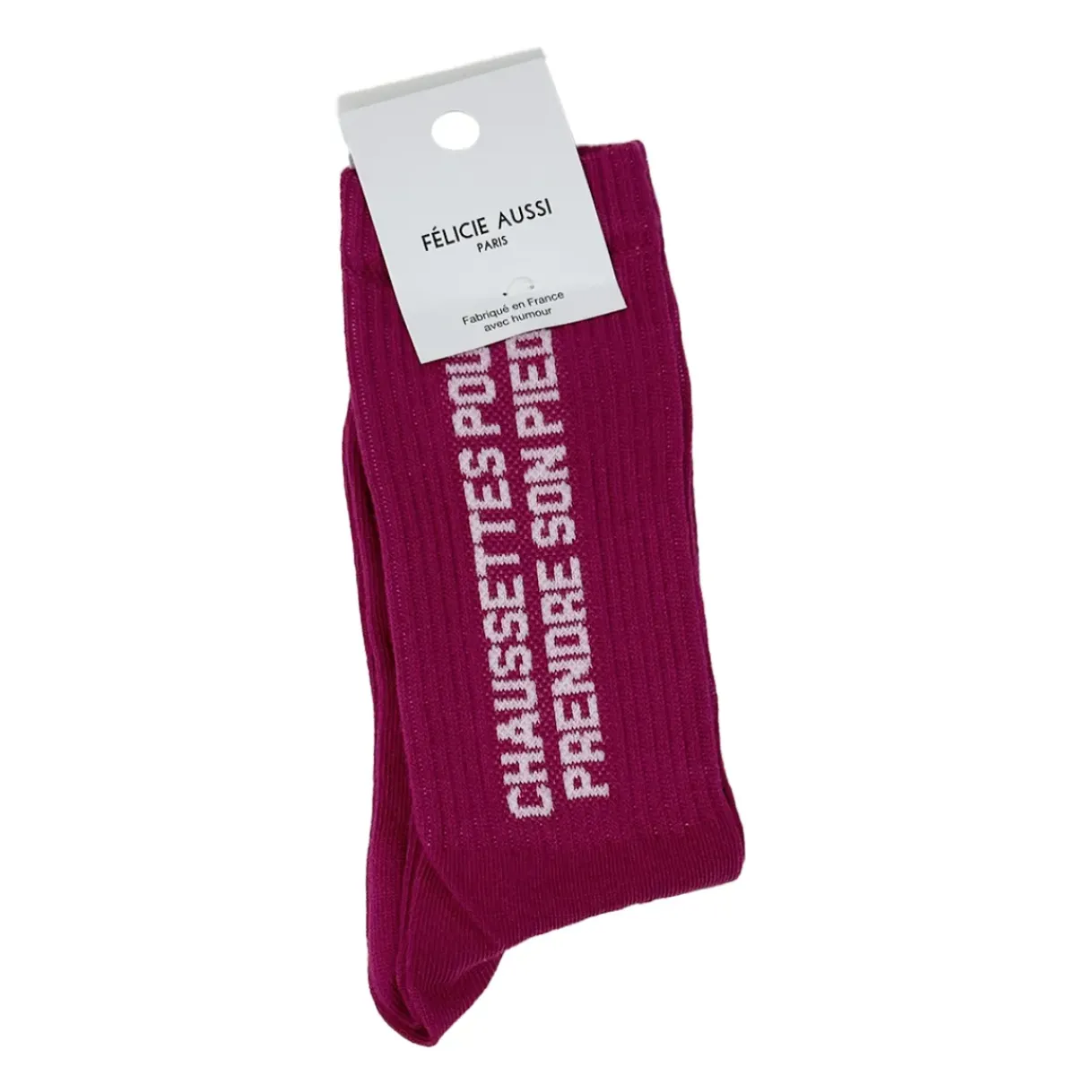 Félicie Aussi Chaussettes Pour Prendre le Pied 36/40 - Framboise > Femme Fabriqué En France|Mode