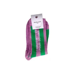 Felicie Aussi Chaussettes à Rayures Dormir Bi-Gout 36/40 - Lilas Vert > Femme Chaussettes|Chaussettes