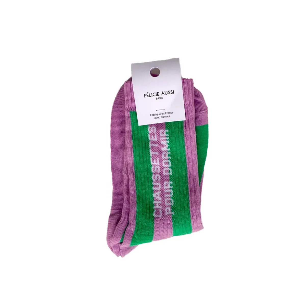 Felicie Aussi Chaussettes à Rayures Dormir Bi-Gout 36/40 - Lilas Vert > Femme Chaussettes|Chaussettes