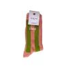 Felicie Aussi Chaussettes Rayures Lover Bi-Gout 36/40 - Rose Bambou > Femme Fabriqué En France|Chaussettes