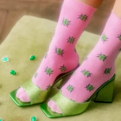 Coucou Suzette Chaussettes Scarabée > Femme Fabriqué En Europe|Chaussettes