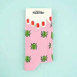Coucou Suzette Chaussettes Scarabée > Femme Fabriqué En Europe|Chaussettes
