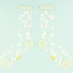 Coucou Suzette Chaussettes Transparentes 35/40 - Pâquerettes > Femme Chaussettes|Chaussettes