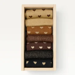Sélectionné par Fleux Coffret de 7 Chaussettes Coeur Paillettes > Femme Chaussettes|Chaussettes