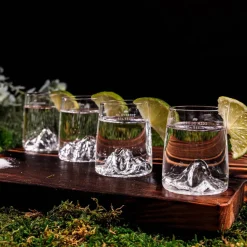 Alaskan Maker Coffret De 4 Shooters Topographic > Fabrication Artisanale|Carafes & Verres