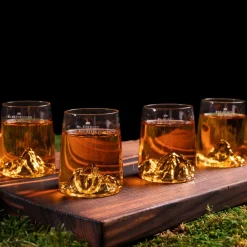 Alaskan Maker Coffret De 4 Shooters Topographic > Fabrication Artisanale|Carafes & Verres