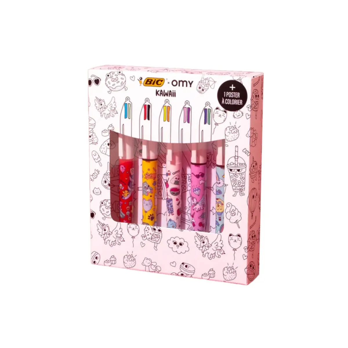 Omy Coffret 5 Stylos Kawaii > Papeterie