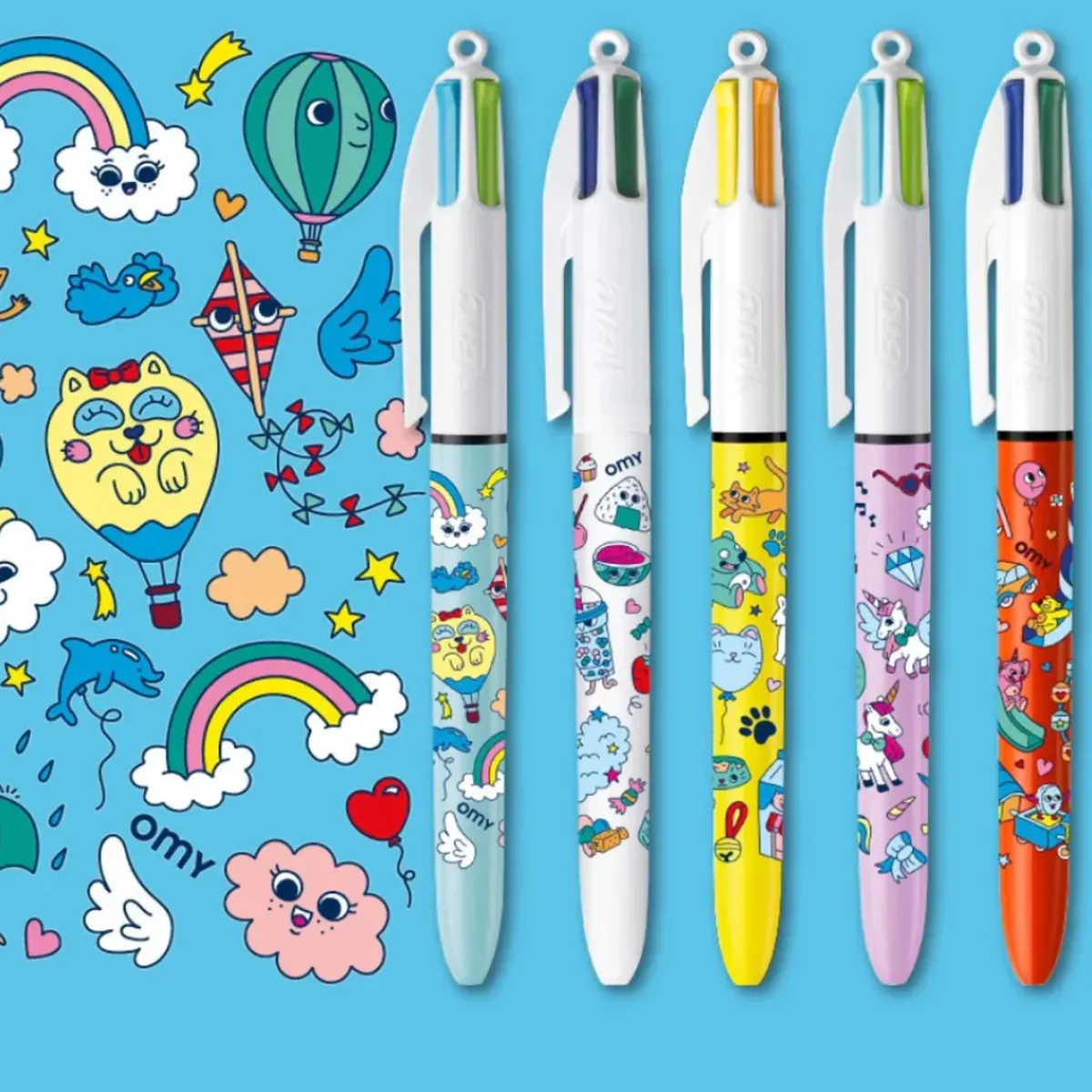 Omy Coffret 5 Stylos Kawaii > Papeterie