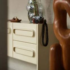 HK Living Commode Space - 160 x 42 x 80 cm - Crème > Buffets, Armoires & Commodes
