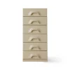 HK Living Commode 6 Tiroirs - 45 x 40.5 x 97.5 cm - Crème > Buffets, Armoires & Commodes