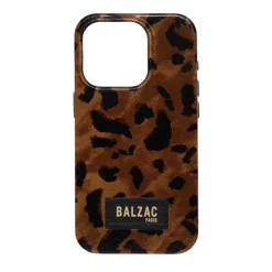Native Union Coque de téléphone cuir guépard cappuccino > High Tech