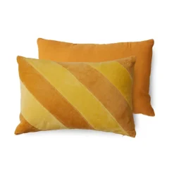 HK Living Coussin Rayé April en Velours - 60 x 40 cm > Coussins