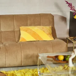 HK Living Coussin Rayé April en Velours - 60 x 40 cm > Coussins