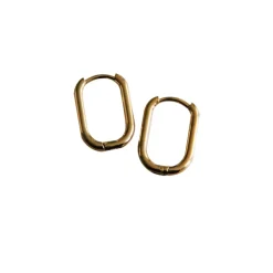 Sélectionné par Fleux Créoles ovales - 16 mm > Bijoux & Montres