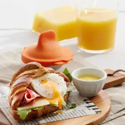 Lékué Cuit oeuf poché - Orange > Ustensiles De Cuisine