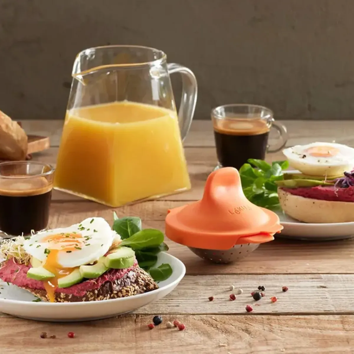 Lékué Cuit oeuf poché - Orange > Ustensiles De Cuisine