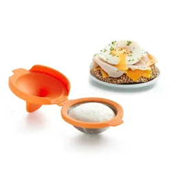 Lékué Cuit oeuf poché - Orange > Ustensiles De Cuisine