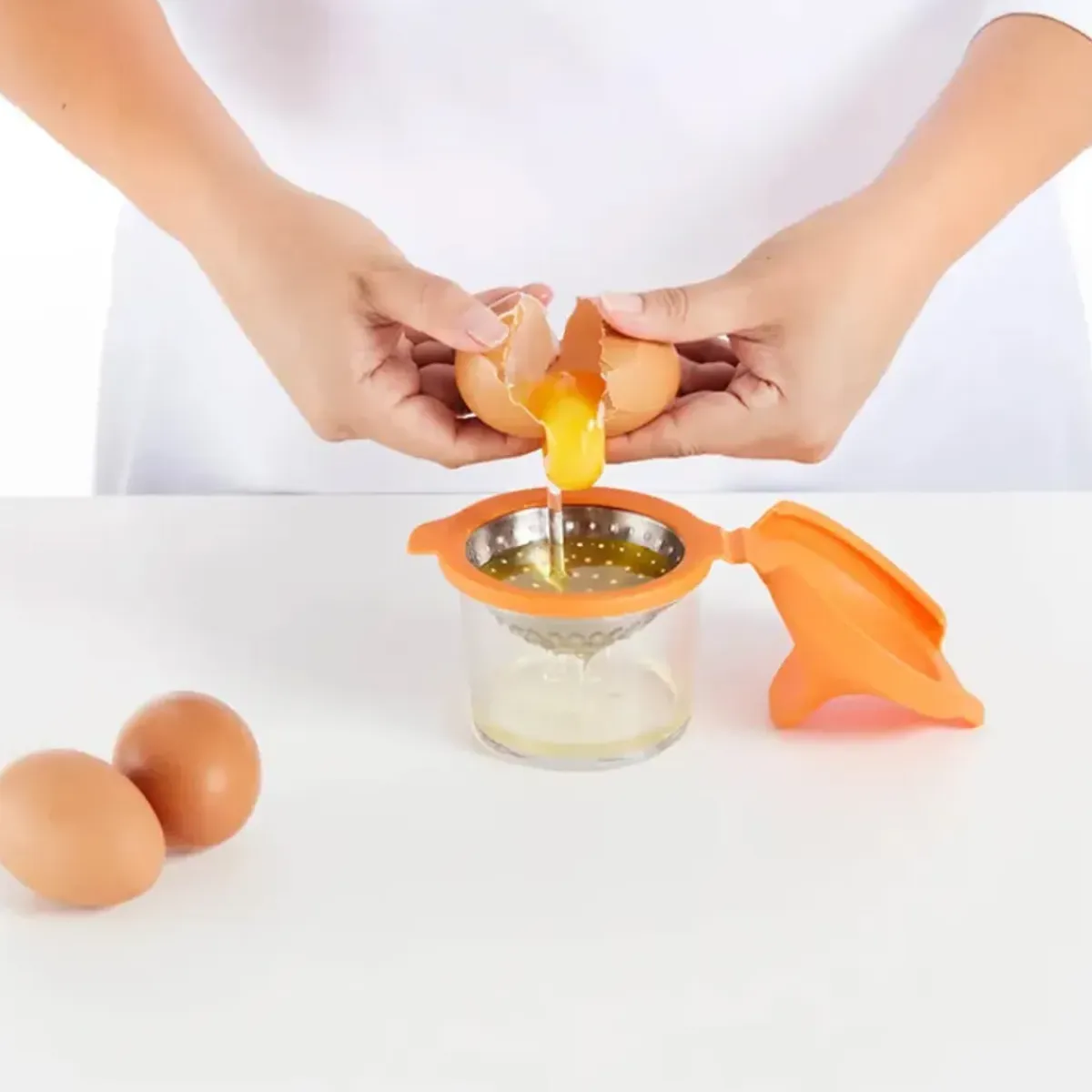 Lékué Cuit oeuf poché - Orange > Ustensiles De Cuisine