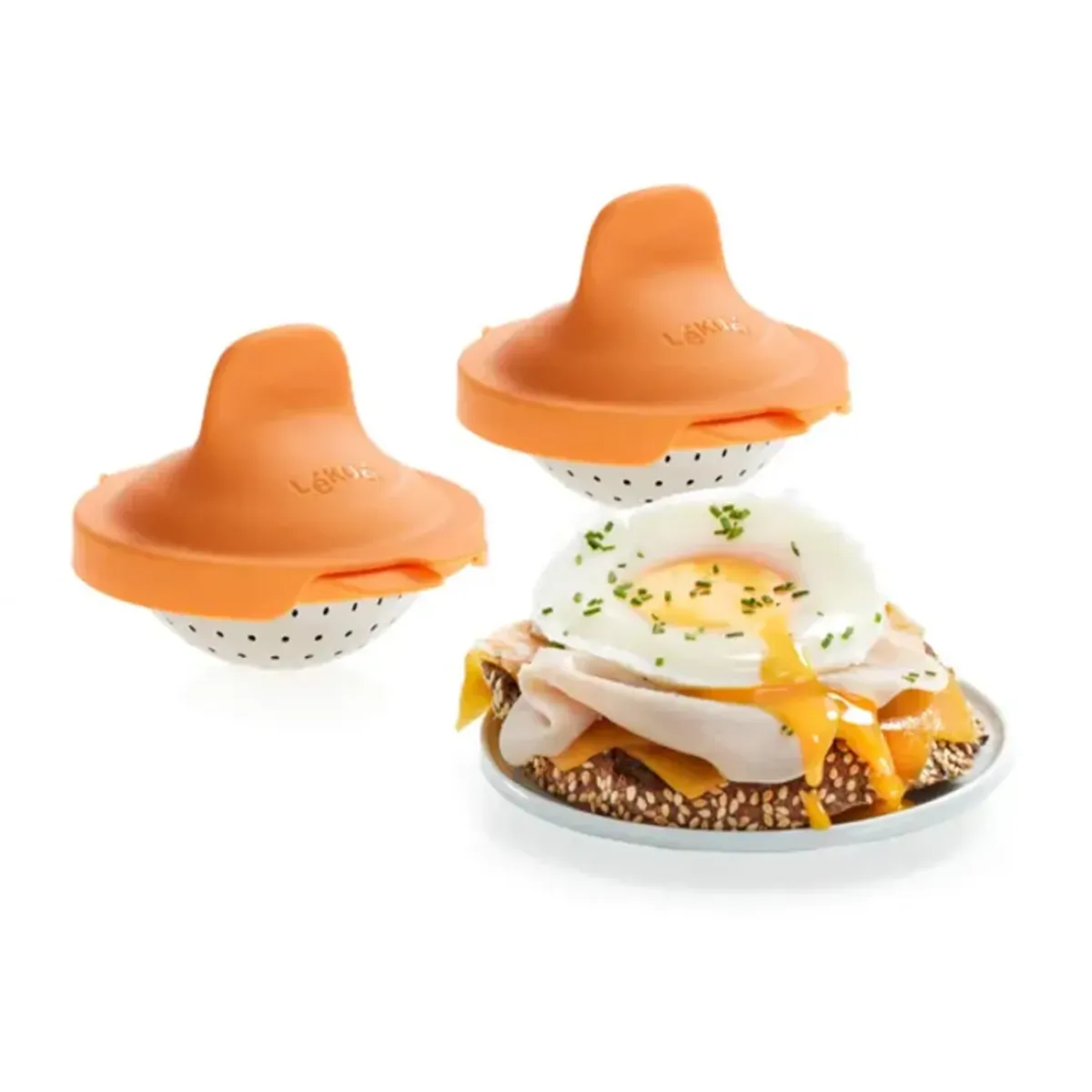 Lékué Cuit oeuf poché - Orange > Ustensiles De Cuisine