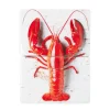 Stigerwoods Décoration murale Homard rouge / fond blanc - 29 x 40 cm > Fabriqué En Europe|Fabrication Artisanale