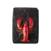 Stigerwoods Décoration murale Homard rouge / fond noir - 20 x 29 cm > Fabriqué En Europe|Fabrication Artisanale