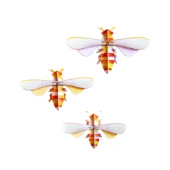 Studio Roof Décoration murale Honey Bees - Lot de 3 > Enfant Recyclé|Décoration Enfants
