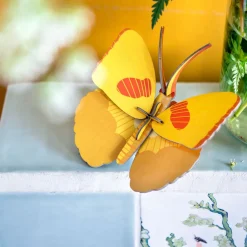 Studio Roof Décoration murale Papillon Jaune en carton recyclé > Enfant Recyclé|Décoration Enfants