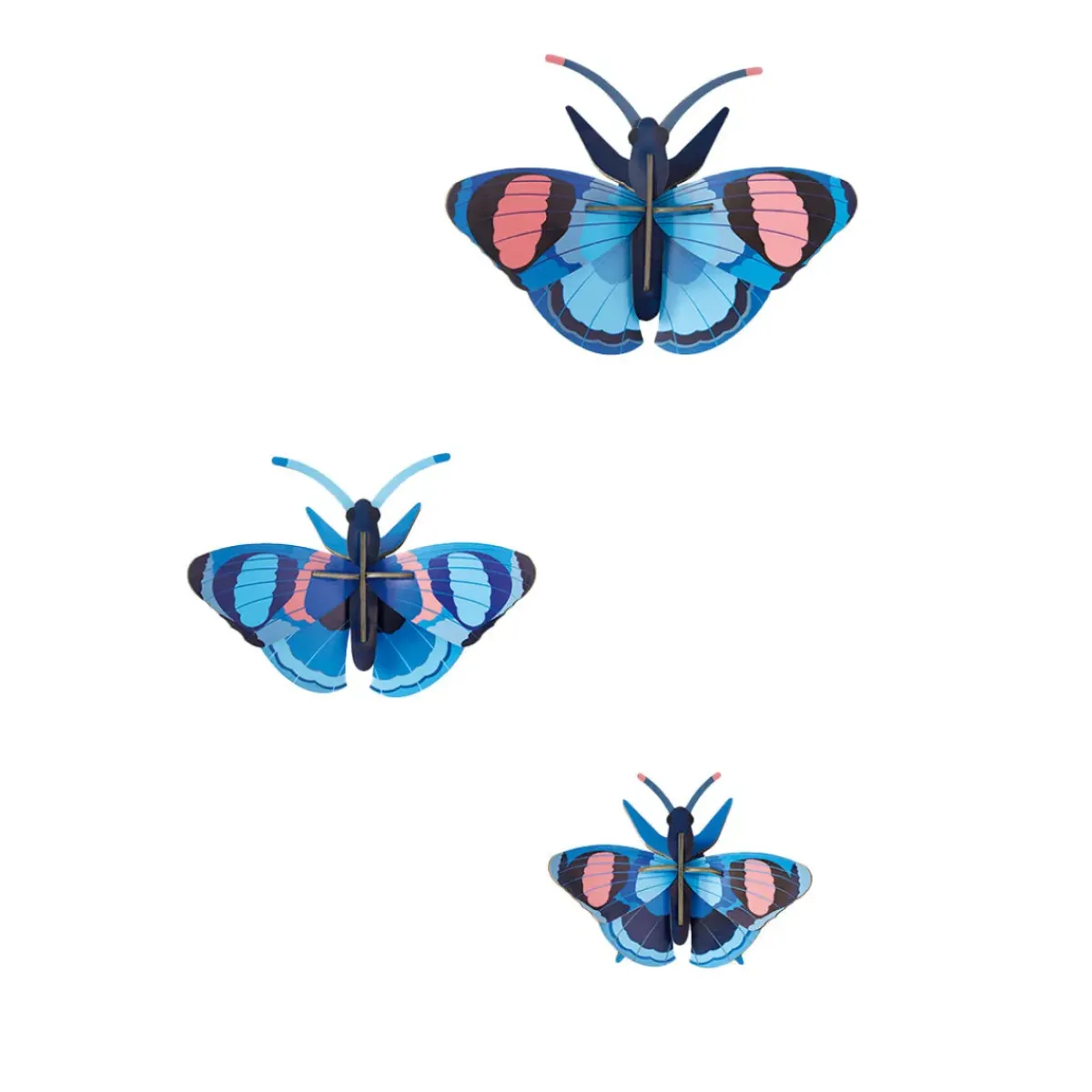 Studio Roof Décoration murale Peacock Butterflies - Lot de 3 > Enfant Recyclé|Décoration Enfants