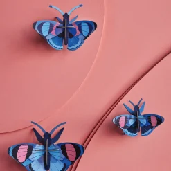Studio Roof Décoration murale Peacock Butterflies - Lot de 3 > Enfant Recyclé|Décoration Enfants