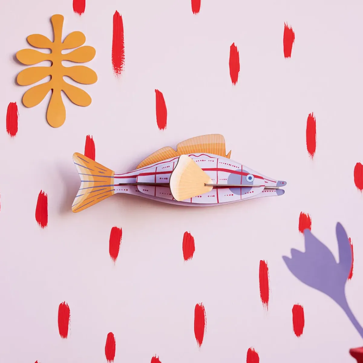 Studio Roof Décoration Murale Poisson Longnose Hawkfish > Enfant Décoration Enfants|Décorations Murales