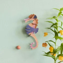 Studio Roof Décoration Murale Small Sea Creatures Seahorse - Rose > Enfant Décoration Enfants|Décorations Murales