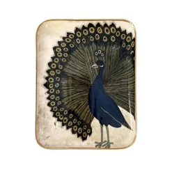 Boncoeurs Demi Plateau - Paon > Objets De Décoration|Plats & Plateaux