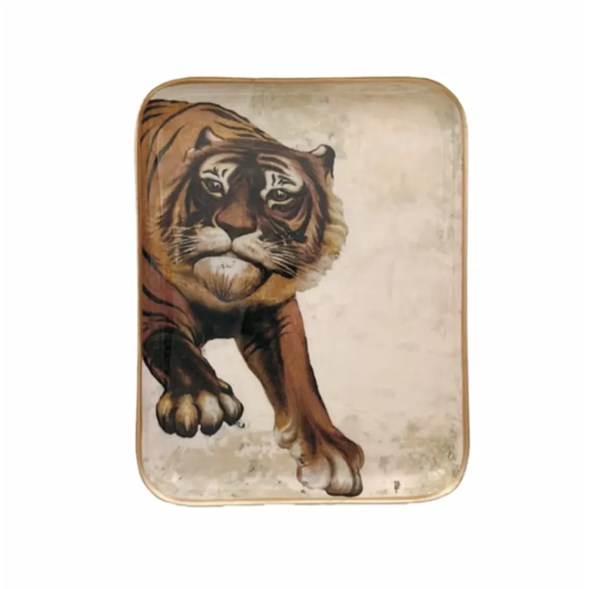 Boncoeurs Demi Plateau - Tigre > Objets De Décoration|Plats & Plateaux