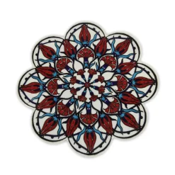 Sélectionné par Fleux Dessous de Plat en Céramique - Rouge et Blanc > Fabriqué En Europe|Plats & Plateaux
